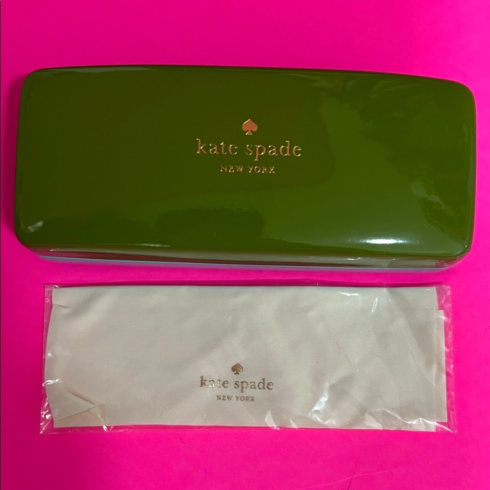 NEW Kate Spade Olive Green Eyewear Case